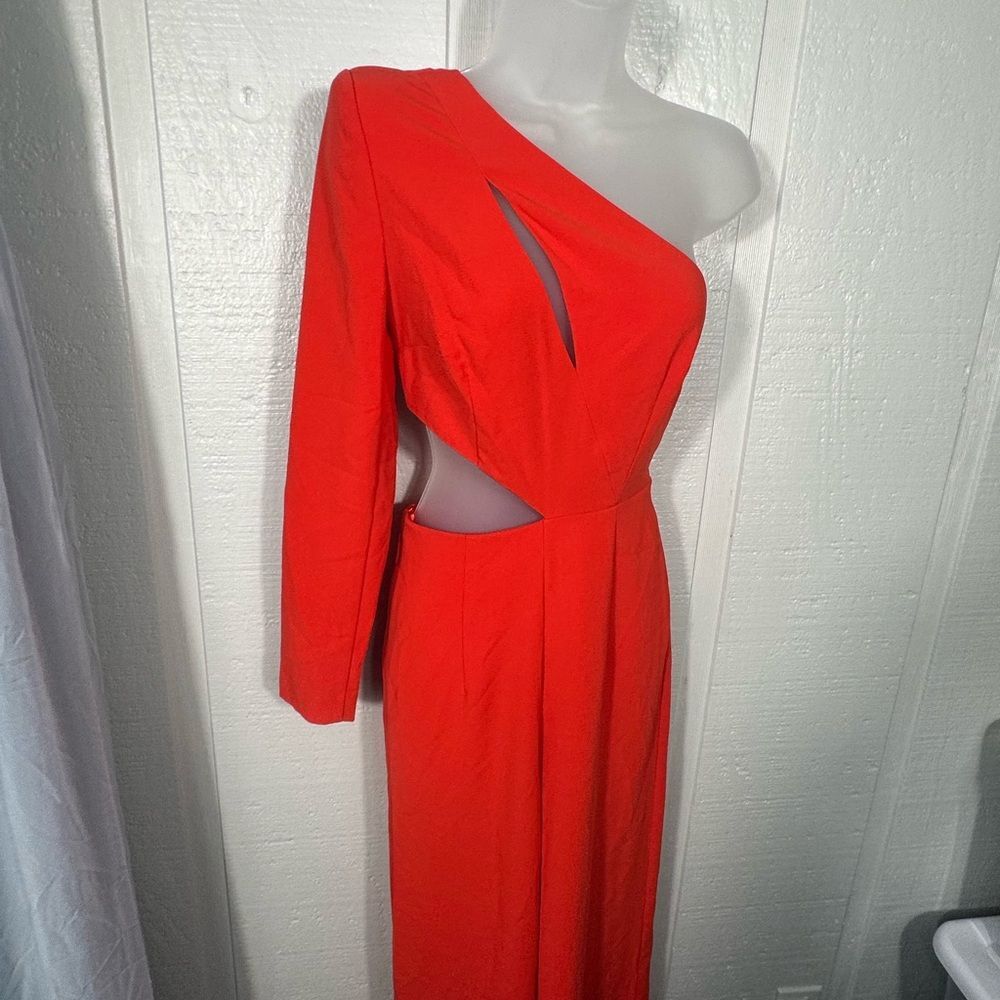 Sergio Hudson x Target Red One Shoulder Cut-Out Jumpsuit Size XXS NWOT - Picture 5 of 12